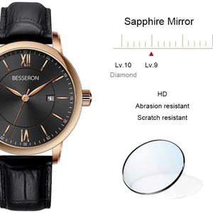 Montre automatique mécanique de luxe classique, dernier cri, avec bracelet en cuir, logo personnalisé, acier inoxydable, résistante à l'eau, 20 mm - Product Image 1