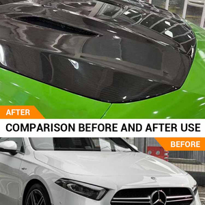 Cho Khô Sợi <span class=keywords><strong>Carbon</strong></span> Phía Trước Lip Phía Sau Bumper Khuếch Tán Canard Bên Váy W177 Mercedes Benz A35 AMG Cơ Thể Kit Aero Kit Đầy Đủ Bodykit - Product Image 5