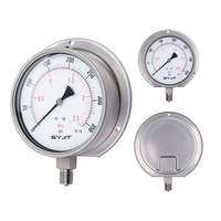 SYJT SY-YB 150mm Premium Custom Logo Stainless Steel High Accuracy 1.6% Liquid Filled Vacuum Pressure Gauge M10*1-12.5 NPT