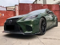 Kit carrosserie en fibre de carbone pour Lexus LS350 LS500 2018-2023 : Lame inférieure de pare-chocs avant, Lame avant, Jupes latérales, Diffuseur arrière, Aileron arrière