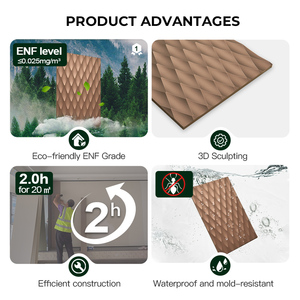 TIANAN Small 3d Wall <strong>Panel</strong> Wall Interior 3d Antibacterial Cnc Carving Process <strong>Mdf</strong> Wall <strong>Panel</strong> for Home <strong>Decoration</strong> - Product Image 3