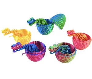 3D Printed Snake Egg Joint Creative Trendy Toy Figurine Children's <b>Animals</b> & Dinosaurs Toy Model for Thanksgiving - Product Image 2