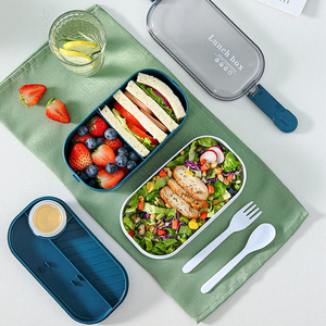 Wholesale plastic lunch <b>box</b> <b>set</b> for children's schools, with water bottle, used for food packaging lunch <b>boxes</b> - Product Image 5