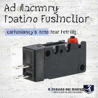 Micro-interrupteur 5A SPDT à tête champignon avec joint d'étanchéité, pour machine à farine, interrupteur de voyage, appareil électroménager, borne en cuivre, IP67, durable