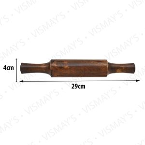 Handcrafted Wooden Chapati <b>Rolling</b> Board And Belan <b>Pin</b> Set For Roti Making Natural Durable Kitchen Tool For Indian Cooking - Product Image 5