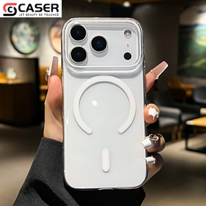 Funda Magnética Transparente Anti-amarillamiento para iPhone 14-17 Pro Max, con Carga Inalámbrica, Sensación de <span class=keywords><strong>Piel</strong></span>, Resistente a Impactos - Product Image 4