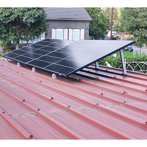 Supports de montage de panneaux solaires en aluminium <span class=keywords><strong>Angle</strong></span> réglable Jambe avant Jambe arrière Toit plat Inclinaison Système de montage solaire 10KW - Product Image 5