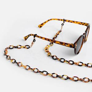 Chaîne de <span class=keywords><strong>lunettes</strong></span> vintage en acétate effet écaille de tortue - Product Image 2