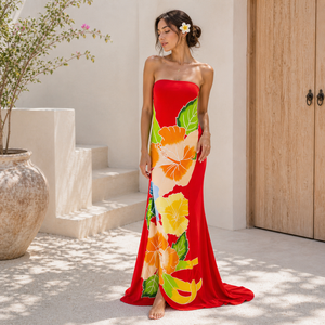 Floral Wide Color Selections Women's One-piece 100% Rayon Hand Painted Cool Pareo Beach <b>Sarong</b> 1 Piece - Product Image 1