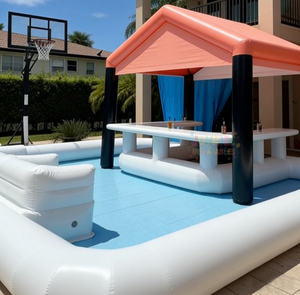 <span class=keywords><strong>Bar</strong></span> Flotante Inflable de PVC de Alta Calidad con Asientos, Carpa Inflable con <span class=keywords><strong>Piscina</strong></span> para Adultos y Niños - Product Image 2
