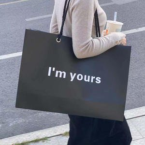 Grand sac en papier de haute qualité pour vêtements de magasinage Niveau d'apparence élevé-Ventes en magasin recommandées pour transporter des sacs-cadeaux - Product Image 5