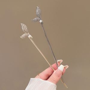 Palillo para el Cabello con Forma de Serpiente y Rosa, Estilo Chino, para Mujer, con Borla Vintage, Accesorios para el Cabello Hanfu - Product Image 1