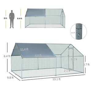 Büyük dayanıklı <span class=keywords><strong>Metal</strong></span> tavuk kümesi tavuk kafesleri açık çalışma emniyet Mesh Coop ev kullanımı - Product Image 2