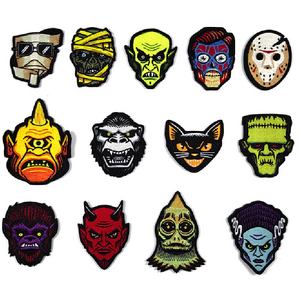 Parches de bordado personalizados sin mínimo Monster superventas, parche táctico bordado personalizado con gancho y bucle - Product Image 1