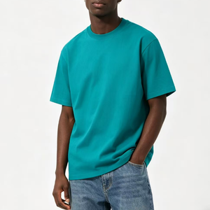 En stock, vente en gros, t-shirt lourd 250 g, design personnalisé, t-shirt oversize, blanc, 100 % coton, col rond, pour <span class=keywords><strong>homme</strong></span> - Product Image 4