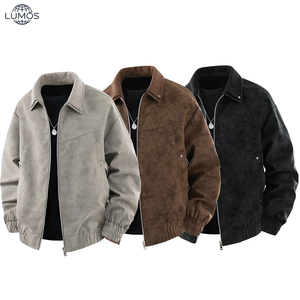 Chaqueta de Otoño <span class=keywords><strong>para</strong></span> <span class=keywords><strong>Hombre</strong></span>, Nueva, Estilo Tie-Dye, Cuero PU, Retro, con Solapa, Estilo Punk, Cierre de Cremallera, Moderna, Elegante, Holgada, Versátil, <span class=keywords><strong>para</strong></span> Parejas - Product Image 1