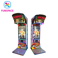 Funspace Nouvelle Machine de Jeu d'Arcade de Boxe de Rue à Monnayeur, Écran 32 pouces, Machine de Jeu Vidéo de Boxe d'Arcade