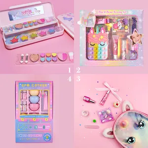 Justgirl – trousse de maquillage pour enfant et adolescent, kit de maquillage personnalisé avec licorne