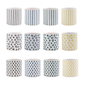<span class=keywords><strong>Maceta</strong></span> de cerámica de arte geométrico nórdico para flores, diseño creativo multicolor, simple, pequeña, para sala de estar y balcón - Product Image 3