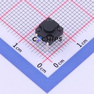 YTS1K0012ABT00 Tactile Switch Through hole Component (THT) Switch 2.5N 6.15mm 6.15mm 4.3mm - Product Image 1