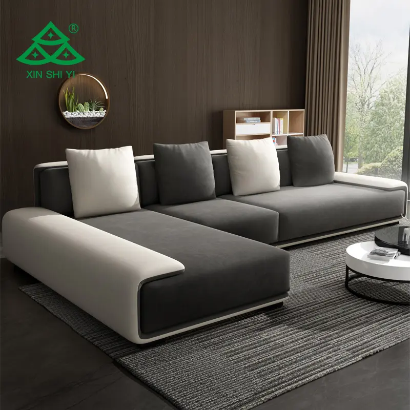 L Vormige Moderne Eenvoudige Meubilair Woonkamer Sofa Voor Thuis Fabrikanten