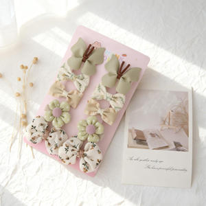 Juego <span class=keywords><strong>de</strong></span> 5 Piezas <span class=keywords><strong>de</strong></span> Horquillas para el Cabello con Lazo, Hechas a Mano, para Niñas, Accesorios para el Cabello, Horquillas Bonitas y Elegantes - Product Image 6