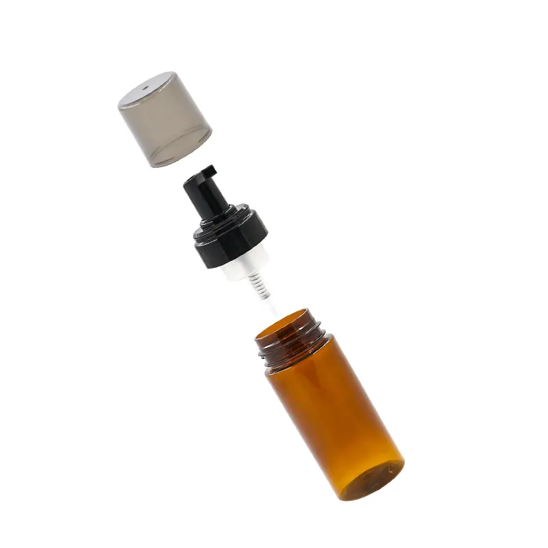 Wholesale 50Ml-250Ml Kosong Mini Hitam Putih Amber Biru Frosted 150Ml Botol Pompa Busa