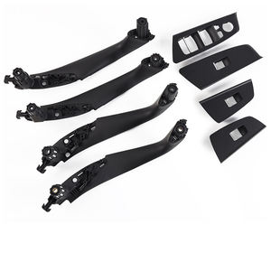 Nouvel ensemble de 8 poignées de porte intérieures en fibre de carbone noire pour les modèles Série 5 G30/G31/G38/F90 M5 LCI - Product Image 1