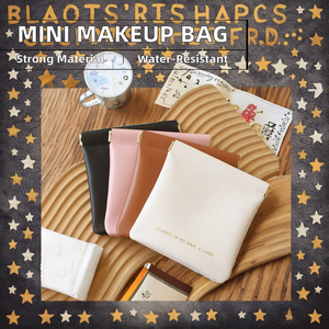 Bolsa de Maquillaje Mini NEXXGEN Personalizada, Bolsa de Almacenamiento de PU Impermeable Portátil para Mujer, con Cierre de Cremallera, Bolsa de Cosméticos Pequeña y Moderna - Product Image 2