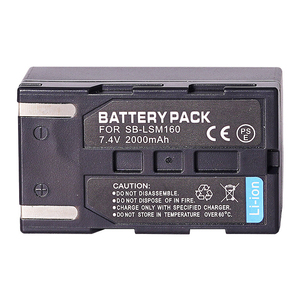 SB-LSM160 LSM160 2000mAh batteria per <span class=keywords><strong>Samsung</strong></span> SC-D SC-DC VP-D VP-DC serie VM-DC, VM-DC560K DC560 DC160, <span class=keywords><strong>videocamera</strong></span> VP-DC575 - Product Image 1