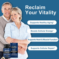 Capsules de complément alimentaire personnalisées NAD Plus Resveratrol CoQ10 1500mg pour un vieillissement sain, un soutien à la longévité et un soutien à l'énergie cellulaire