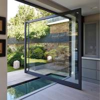 Portes Pivotantes Électriques en Verre pour Intérieur, Activation par APP, Multipanneaux, Anti-Espionnage, Portes Tournantes, Portes de Séparation pour Salon
