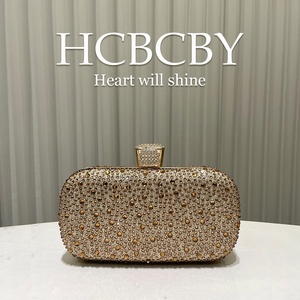 Của phụ nữ sang trọng pha lê ly hợp túi buổi tối sáng bóng Rhinestone trang trí khí thanh lịch bữa tiệc tối đám cưới Túi xách ngọc trai - Product Image 2