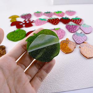 Avocat, Citron Vert, Poire Parfumée, Trèfle, Poivre Coloré, Paillettes aux Couleurs de Fruits, Plaques Plates en Acrylique, Plastique pour Coque de Téléphone, Scrapbooking, Sac DIY - Product Image 4