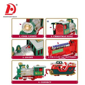 Huada 2025ชุดรางรถไฟพลาสติกคลาสสิกชุดดนตรีไฟฟ้าตกแต่งคริสต์มาสรถไฟของเล่นในต้นไม้ - Product Image 4