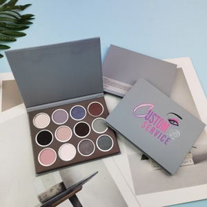 New Design <strong>Grey</strong> High Pigment <strong>Eyeshadow</strong> 12 Colors Vegan Mineral <strong>Eyeshadow</strong> Palette Smoky Eyes Makeup Shadow Palette - Product Image 2