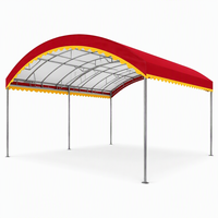 Tente de réception robuste, auvent de fête, structure en acier, toile Oxford PVC imperméable, taille personnalisée, abri événementiel coupe-vent, gazebo, OEM ODM, location