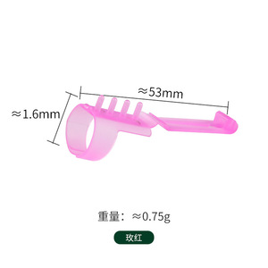 Anillo de hilo de plástico colorido al por mayor, herramienta de ganchillo, soporte para dedo, accesorios de costura para manualidades de tejer DIY - Product Image 5