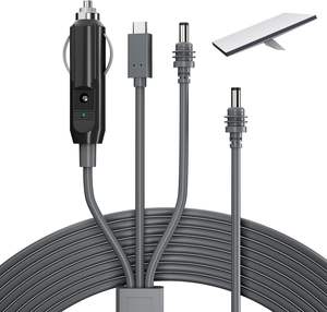 شاحن سيارة صغير 3 في 1 من Starlink كابل طاقة تيار مستمر + محول ولاعة سجائر 12 فولت-48 فولت Starlink صغير 3 في 1 إلى كابل طاقة تيار مستمر - Product Image 1