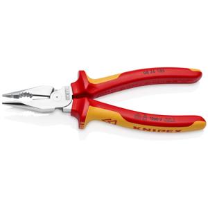 Pince combinée KNIPEX 08 26 185 SB à bec effilé, isolée, avec poignées à poignées multi-composants, testée VDE - Product Image 2