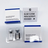 Étiquette autocollante personnalisée avec logo pour flacon de 3 ml, emballage pour flacon unique ou double avec blister