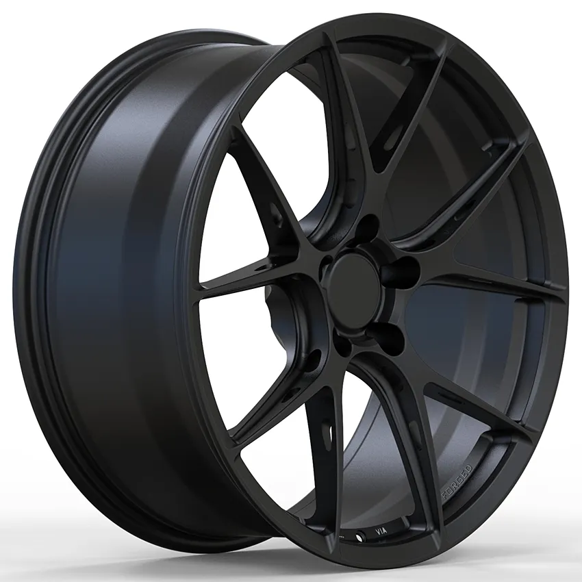 R18 R19 R20 R21 R22 5x112 5x120 5x114.3 5x130 5x139.7用のBLACKリップ付きのカスタマイズされた鍛造ホイール