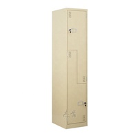 Casillero Metálico Personalizado de Una Columna y 2 Puertas, en Forma de Z, Vertical, de Acero, para Personal de Fábrica, Dormitorio o Sala de Personal