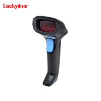 Pemindai Kode Batang Laser Nirkabel OEM 1D Tiongkok Kode UPC 128 Pembaca Kode Batang untuk Perpustakaan Supermarket Logistik