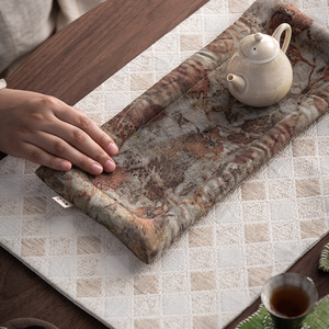 Chinese Style Cotton Filled Dry Tea Mat Heat Insulation <b>Pad</b> Washable Tea Accessory For Tea Table Use - Product Image 3