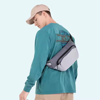 Sac de banane recyclé certifié Kingsons GRS-Sac de ceinture à bandoulière pour voyage, entraînement, course, randonnée, salle de sport, décontracté