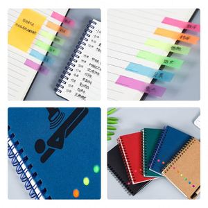 Custom Printed Paper Book <b>Mini</b> Small <b>Notebook</b> Spiral Eco Memo Notes Flag Kraft Notepads With Pen and Sticky Note - Product Image 3