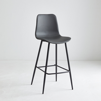 EaseNeat Tabouret de bar en métal moderne de luxe avec comptoir en cuir Banc/chaise haut pour salle à manger Hôtel Outdoor Home Bar Use