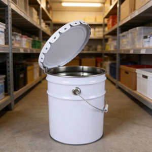 <b>Paint</b> <b>Bucket</b> Tinplate Material High Quality Flower Lid Factory Direct Sales Support Customization 13LL Metal <b>Bucket</b> with Lid - Product Image 3