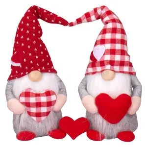 San valentino decorazione regalo amore Rudolph senza volto vecchio uomo coppia bambola vetrina fornitore di san valentino decorazione per la tavola